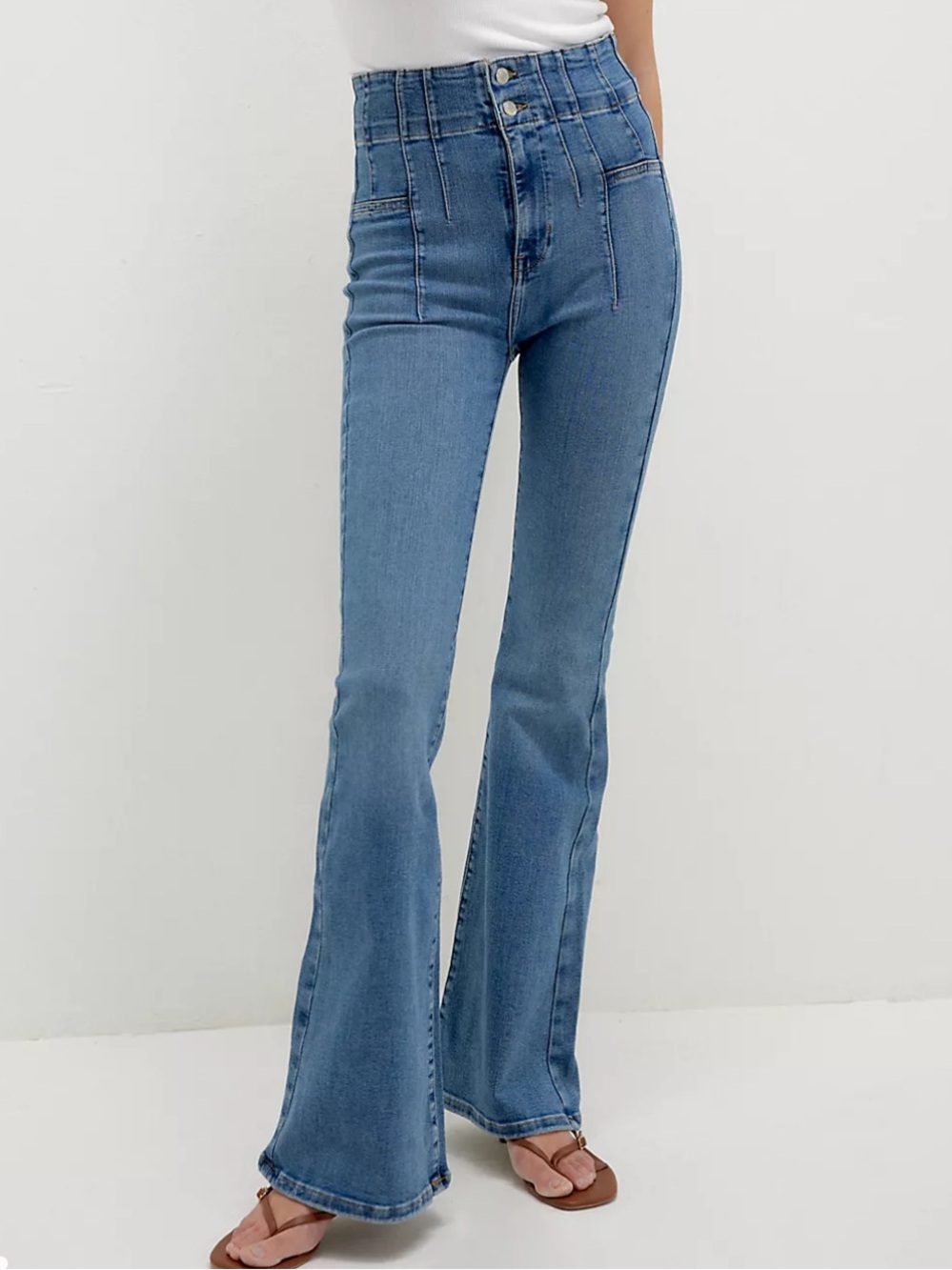 Free People x We The Free Jayde Flare Denim Jeans Size 27
